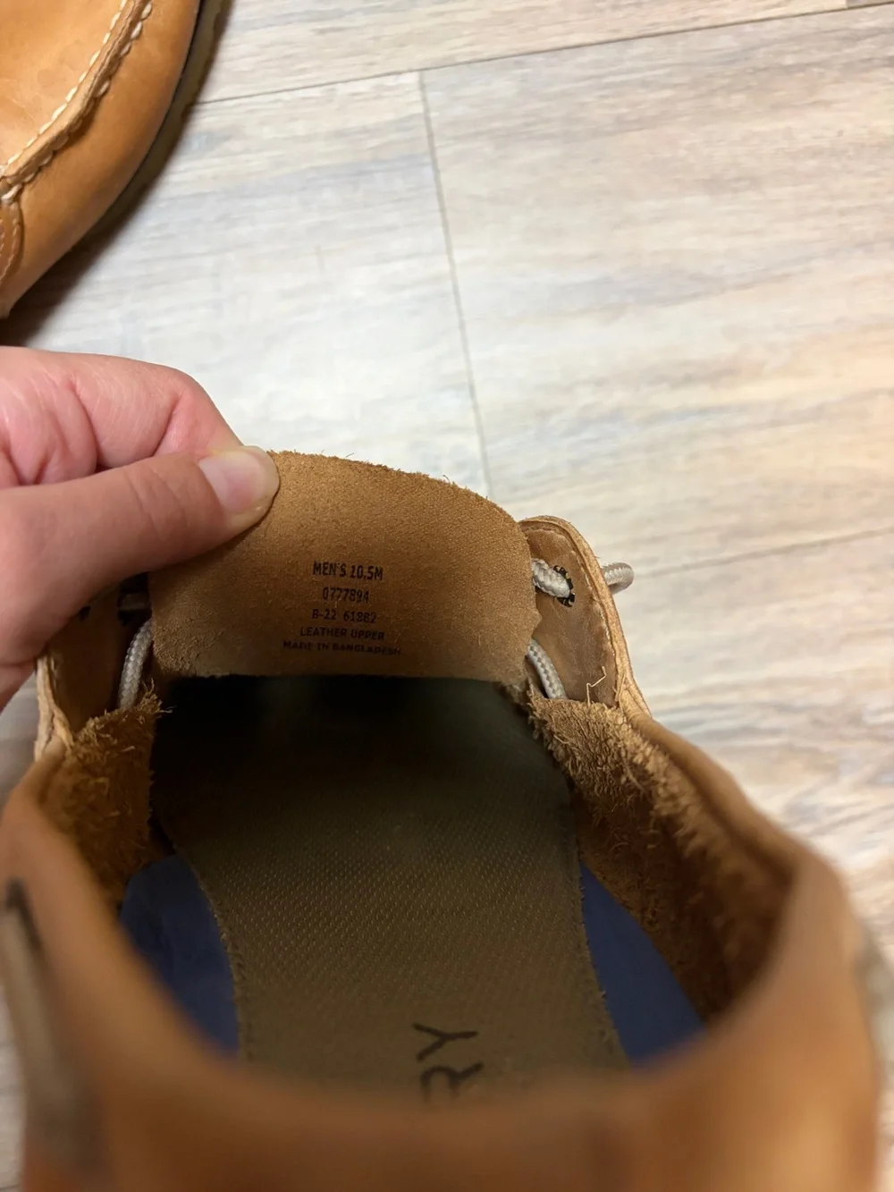 Sperry Top-Sider Leeward 2-Eye Boat Shoes Men’s 10.5 Sahara Leather